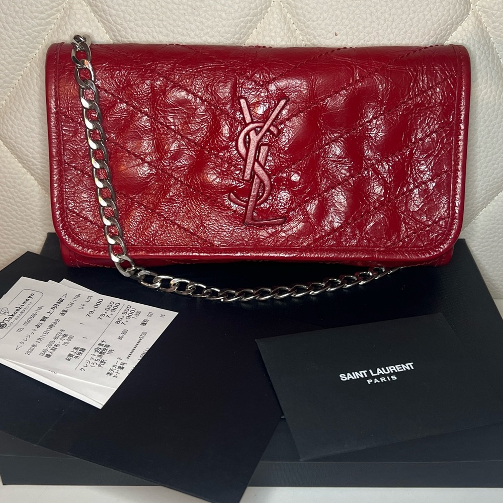 Auth Saint Laurent Niki Wallet